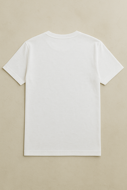 Bamboo cotton plane T shirts for men in White